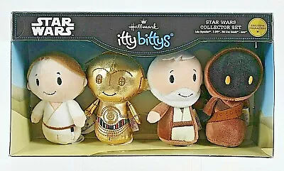 Star Wars Hallmark Itty Bittys Collector Set 4 Plush 4.5  Figures  5002S • $30.11