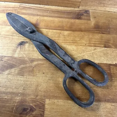 Vintage 12  Henry & Allen Inc Solid Steel Drop Forged Tin Snips Metal Shears USA • $18.99