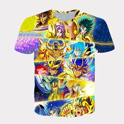 T Shirt Gold Saint Seiya Sagitarius Anime Manga Double Sided Unisex Size L M S • $15.95