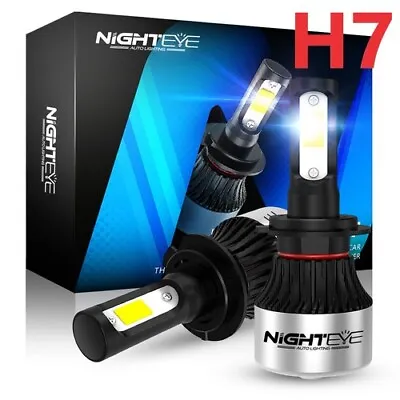 NOVSIGHT H7 LED Headlight Globes Bulb Kit Hi/Lo Beam 6500K 9000LM Bright White • $31.99
