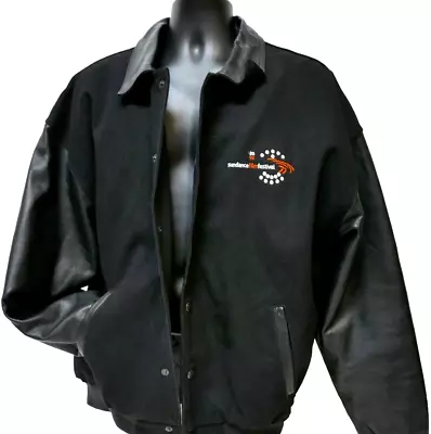 New 2002 Sundance Film Festival Leather Bomber Jacket Men's Size XL • $95.97