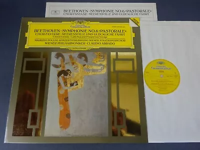 BEETHOVEN - SYMPHONY NO 6 CHORAL FANTASY LP VPO Abbado Pollini DG 419 779-1 • £8