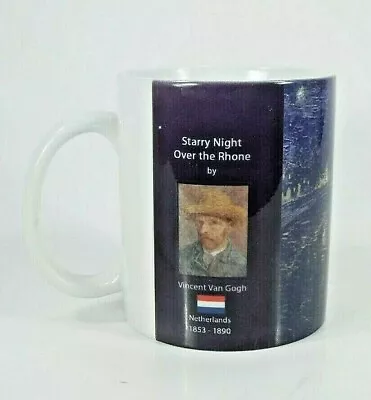 Vincent Van Gogh Coffee Mug Tea Cup Starry Night Over The Rhone  11 Oz  • $11.25