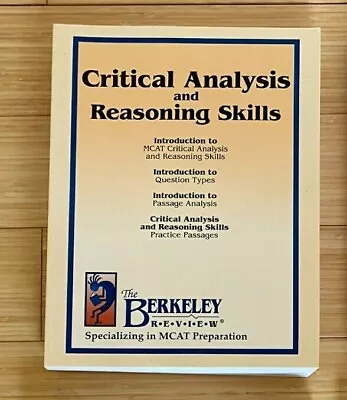 The Berkeley Review - Critical Analysis & Reasoning Skills  2021 (TBR - CARS) • $35