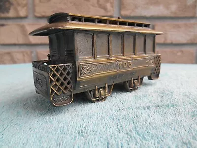 Vintage Beautiful Cable Car #703 Die Cast Metal Table Lighter 5  Long. Working! • $39.95