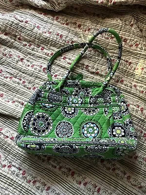 Vera Bradley Cupcake Green Bowler Zip Around Purse Handbag • $39.99