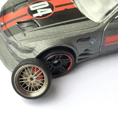 【Pro V2.0】 1/64 Scale Alloy Wheels With Brake Caliper Rubber Tires ，stickers • $6.30