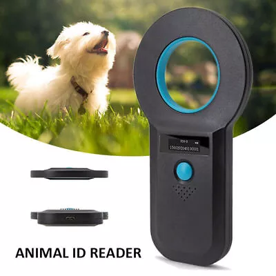 Animal Chip ID Reader ISO FDX-B EMID Dog Cat Pet Microchip Scanner Handheld • $26.67