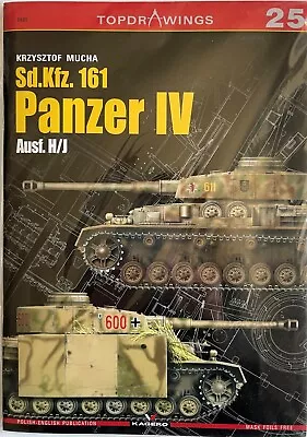 Kagero 7025 Sd.Kfz. 161 Panzer IV Ausf. H/J Top Drawings By Krzysztof Mucha • $18