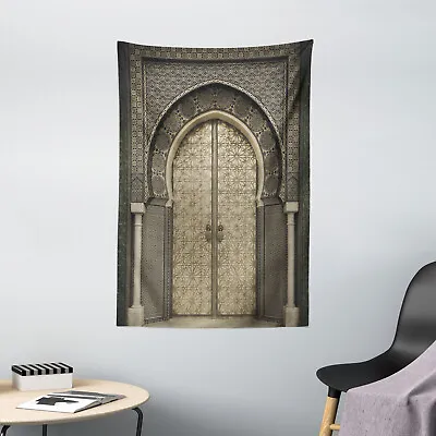 Moroccan Tapestry Aged Gate Geometric Print Wall Hanging Decor • $14.95