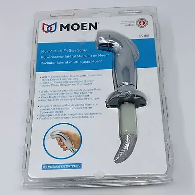 Moen 179108 Multi-Fit Side Water Faucet Sprayer Metal Plastic Kit In Chrome READ • $19.90