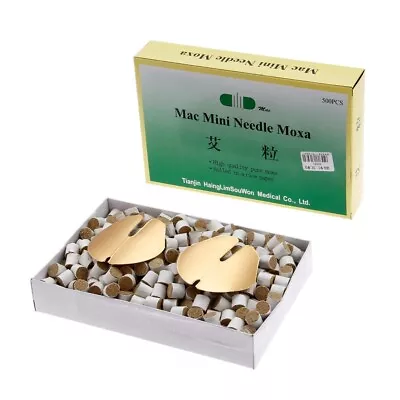 500Pcs Needle Pure Moxa Rolls Traditional Chinese Physical Therapy Healthcare • $19.13