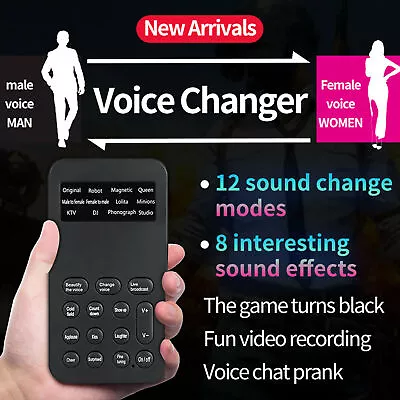 Portable Wireless 8Multi Voice Changer Microphone Disguiser For Mobile Phone • $10.99