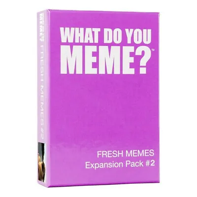 $25.95 • Buy What Do You Meme? Fresh Memes Expansion Pack 2 Card Game