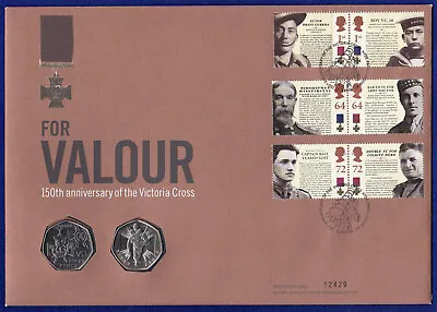 Great Britain 2006 BU 50p Coin Cover 50 Pence X2 Victoria Cross (Ref. T6292) • £14