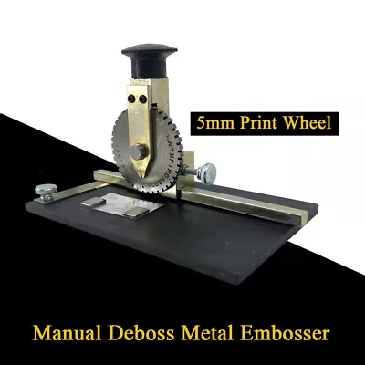 Metal Stamping Marking Machine Manual Dog Tag Embosser Plate Stamping Printer • $115.14