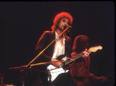 Bob Dylan Playing His Fender Stratocaster Electric Guitar On Decemb Old Photo 5 • $8.50