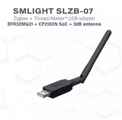SMLIGHT SLZB-07 USB EFR32MG21 Zigbee Coordinator Adapter Gateway • $39.88