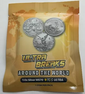 2023 & 2024 Pcgs 1oz Silver Ms70 Ultra Breaks Around The World Sealed Pack Coin • $209.95