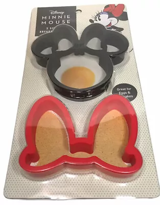 Disney Minnie Mouse Breakfast Molds Great For Eggs & Pancakes 2 Silicone Molds • $9