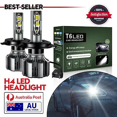 H4 Headlight Light LED Bulbs For Toyota Hilux KUN26 Ute 3.0 D-4D 4WD 2006-2015 • $36.19