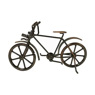 Copper Bronze Color Metal Mechanic Bicycle Display Art Figure Ws2027 • $63.70