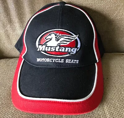 Mustang Motorcycle Seats Hat Black Red Pegasus Logo Bike Baseball Ball Cap • $6.99