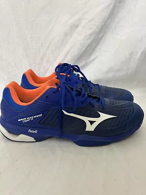 Mizuno Men’s Shoes Wave Exceed Tour 3 AC Blue Athletic Shoes / Size 12 • $35