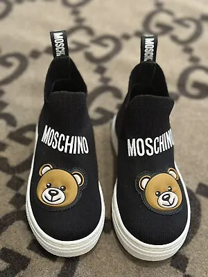 Girls Designer Shoes By Moschino Size 25 Excellent Condition • $149