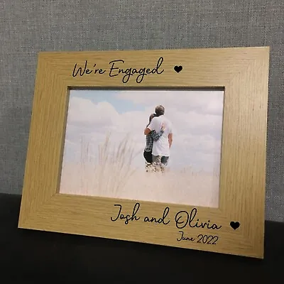 Engagement Gift Personalised Photo Frame Congratulations Gift For Couple Gift • £7.99