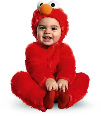 Licensed Sesame Street Elmo Comfy Fur Toddler Boys Halloween Costume • $17.52