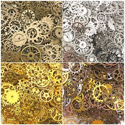 Mix 50g Alloy Mechanical Steampunk Cogs Gears Jewelry Making Diy Accessories • $2.79