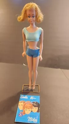 Vintage Midge 1962 Barbie Mattel #860 Strawberry Blonde With Original Swim Suit • $45