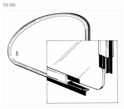 $16 • Buy Vw Type 1 Bug 1965-1977 Pop Out Quarter Window Outer Frame To Body Seals