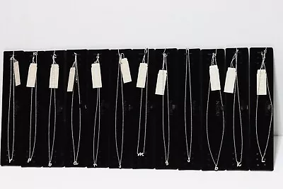 $15 • Buy NADRI CZ Paved Script Initial Pendant Silver Tone Necklace 16+2