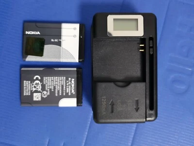 $16 • Buy NOKIA BL-5C Battery AND Universal Charger For 1101, 1110, 1112, 1208, 1600, 1680