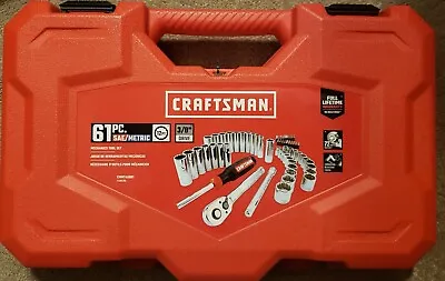 Craftsman CMMT45061 Mechanic Tool Set 61pc NEW SAE & Metric - 3/8  Drive • $51.99