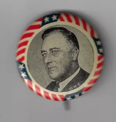 Likely 1932 Franklin Roosevelt Presidential Campaign Button • $18