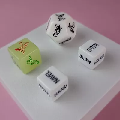 Dice Erotic Adult Dice Sex Game 4 Piece Sex Positions Foreplay Love Couples Fun • £4.99