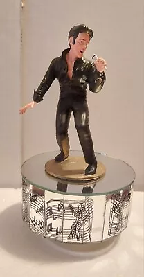 Elvis Presley Figurine Revolving Music Box Platform  68 Comeback Special • $45