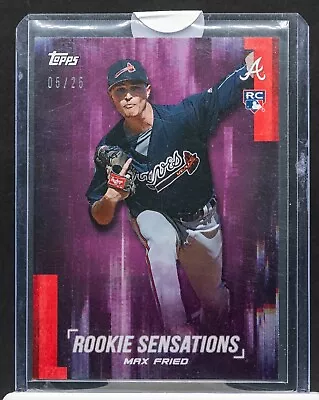 Max Fried 2018 Topps On Demand 25P Purple Rookie RC 5/25 Braves GW133 • $0.99