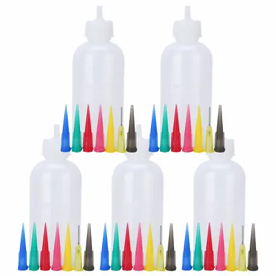 £6.13 • Buy 5x Jam Painting Squeeze Bottles With Nozzles DIY Craft Frosting Sauce Cake Decor