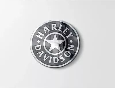 Badge Emblem Harley-Davidson Fatboy Polished Chrome Stainless Steel • $45