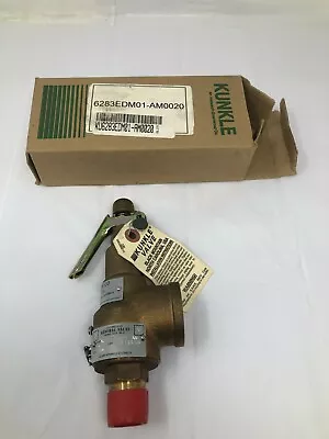 NEW Kunkle 6283ED-M01-AM0020 Bronze Safety Relief Valve 3/4  20PSI 358 Lbs./Hr. • $183.42