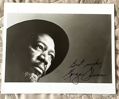 Vintage Signed Morgan Freeman 10x8 B&w Photo • $725