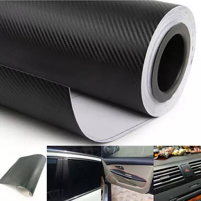 New 3D Carbon Fiber Matte Vinyl Film Auto Sheet Wrap Car Roll Sticker Decor • $5.14