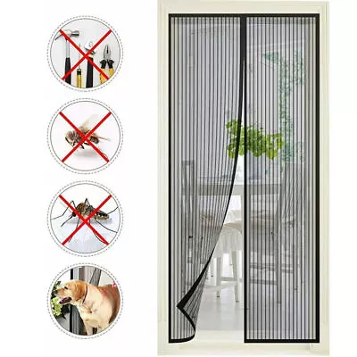 Magnetic Screen Door Mesh Net Hands-Free Mosquito Fly Insect Bug Curtain Closer • $8.49