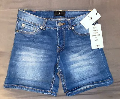 7 FOR ALL MANKIND Seven Jeans Denim Shorts Girls Size 10 *NWT • $17.95