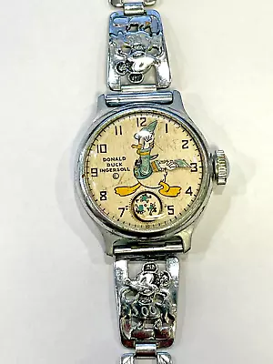 Extremely Rare Donald Duck Wrist Watch With Blue Mickey Subdial • $6999.99