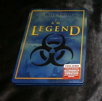 Will Smith - I Am Legend Blu Ray 2 Disc Metal Case Release  DVD LIKE NEW  • $6